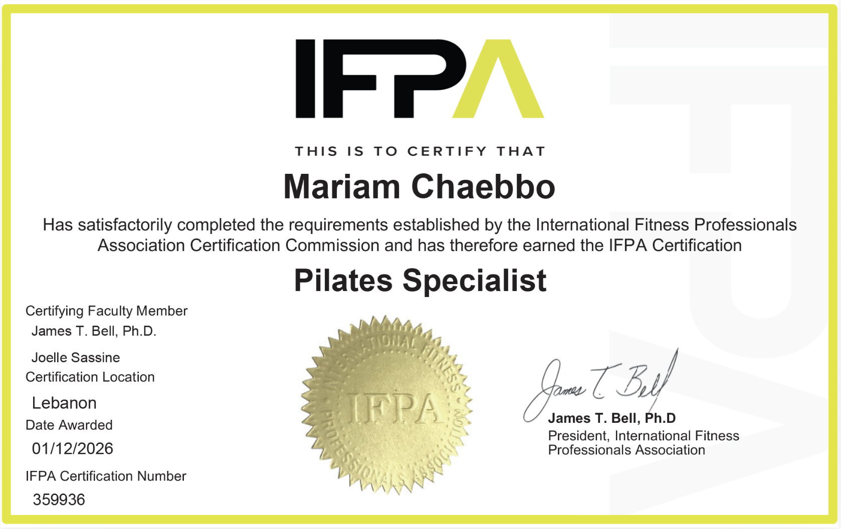 Pilates Specialist